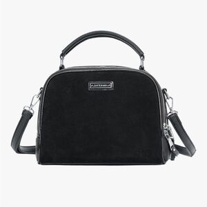 ALEX&MIA Women's Crossbody Bag - Suede & PU Leather NWT black